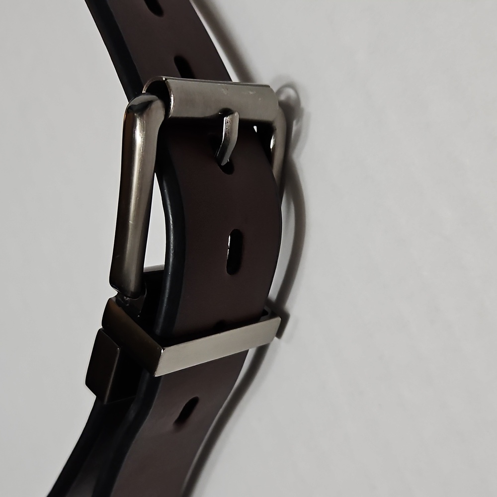 Levi's Brown/Black Leather Reversible Boy's Belt with Silver Buckle Size S 22-24